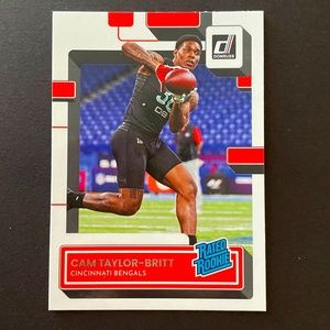 Cam Taylor-Britt: Cincinnati Bengals, Cornerback 2022 Donruss Rated Rookie #378
